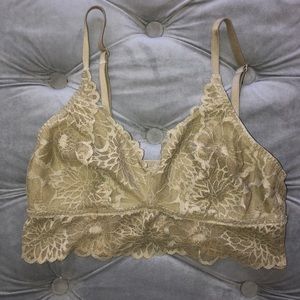 Victoria secret olive green lace bralette